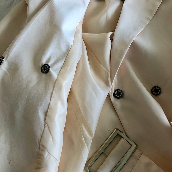 PRETTYLITTLETHING Soft Peach 🍑 Colour Belted Jacket🍑 Long Sleeves - Picture 9 of 13